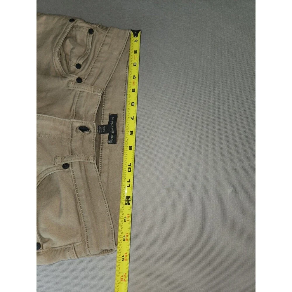 Banana Republic Pants Men 30x32 Khaki Tan Stretch Chino Casual Trousers